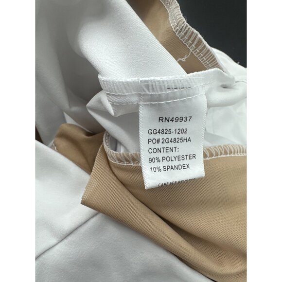 Tail White Label Womens Golf Shorts Size 2 White Stretch Spandex Activewear - Picture 5 of 5